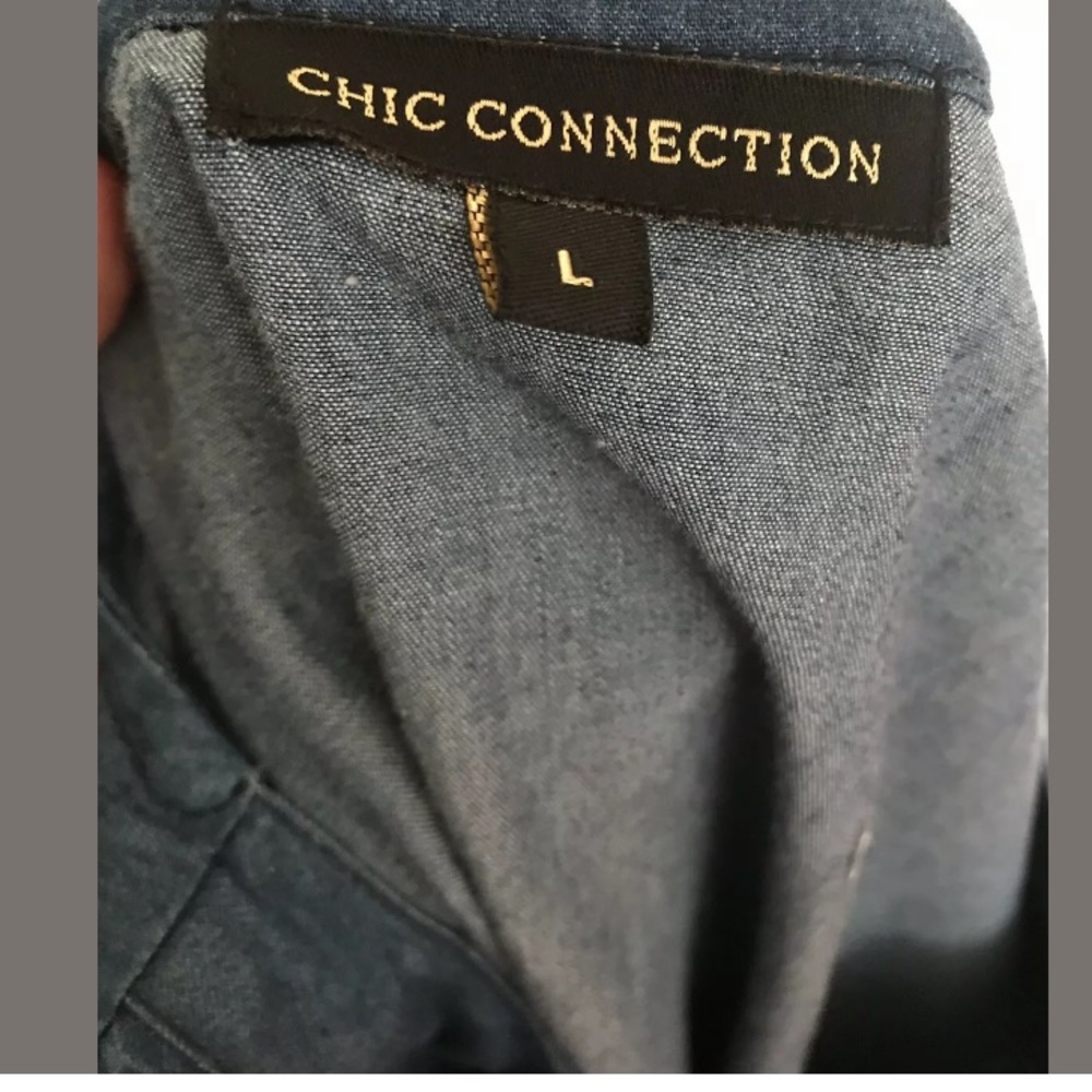 Chick connection women's mid dress 3/4 sleeves, L - Picture 5 of 7